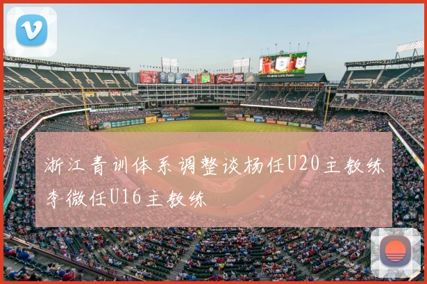 浙江青训体系调整谈杨任U20主教练李微任U16主教练